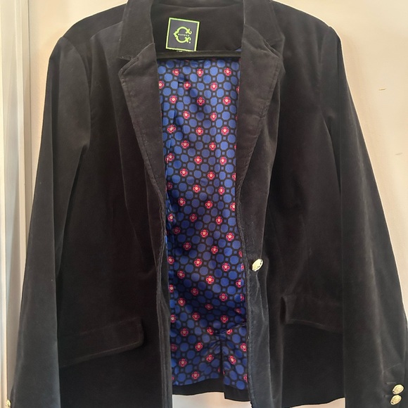 Velvet black blazer C Wonder Sz 14 - Picture 3 of 5